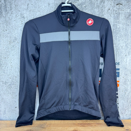 Castelli Black Men's Large Cycling Jacket w/Pockets