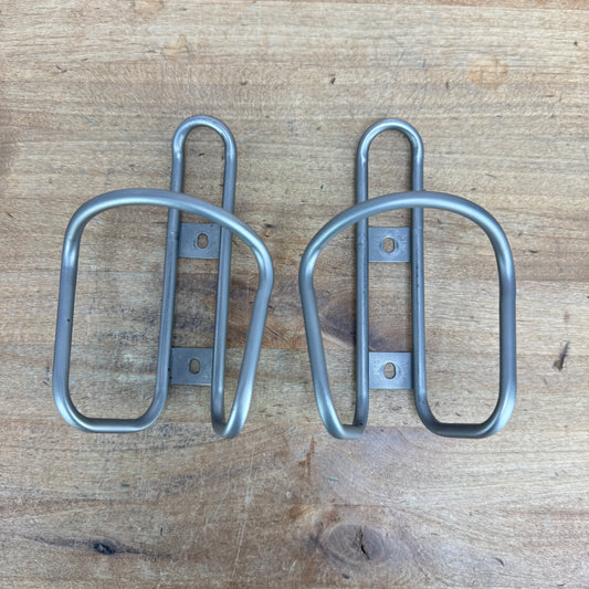 Silca Sicuro Titanium Pair Bike Water Bottle Cages 57g