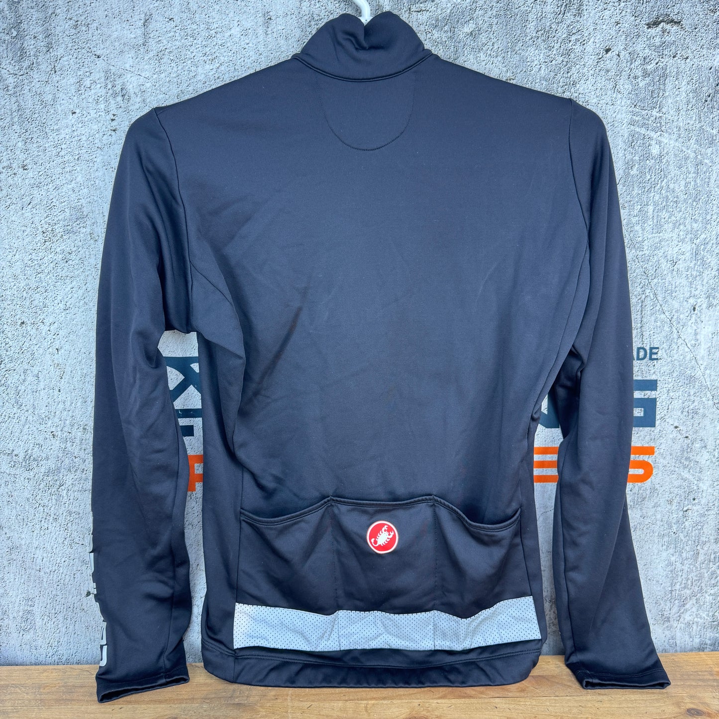Castelli Black Men's Large Cycling Jacket w/Pockets
