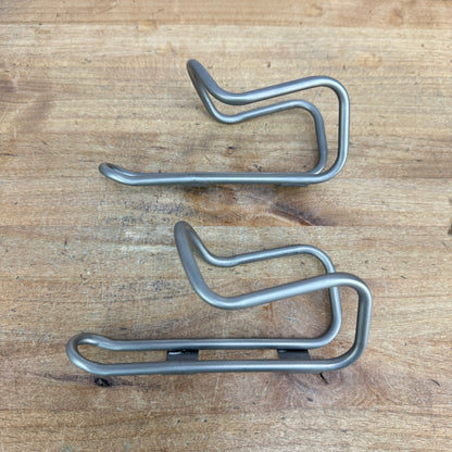 Silca Sicuro Titanium Pair Bike Water Bottle Cages 57g