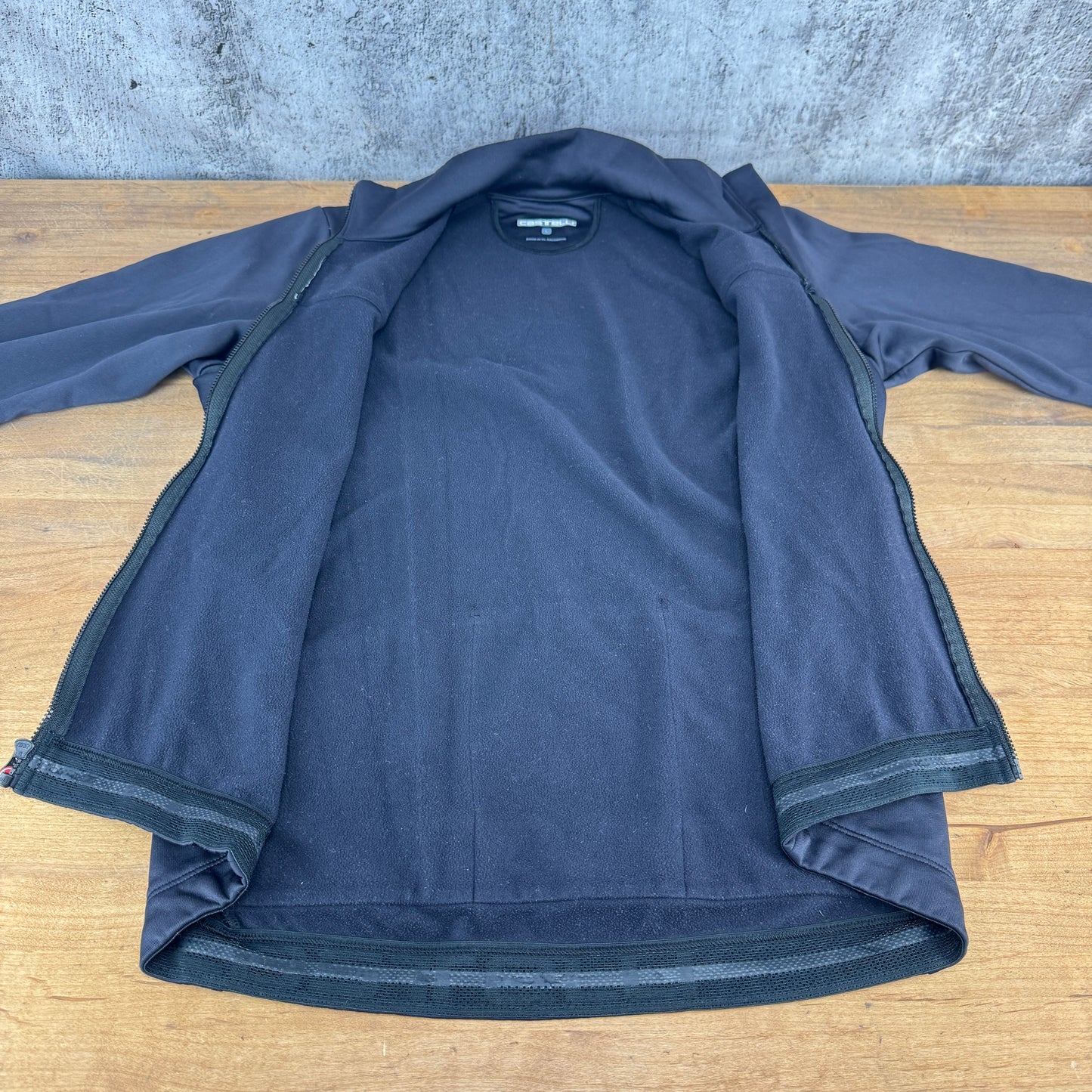 Castelli Black Men's Large Cycling Jacket w/Pockets