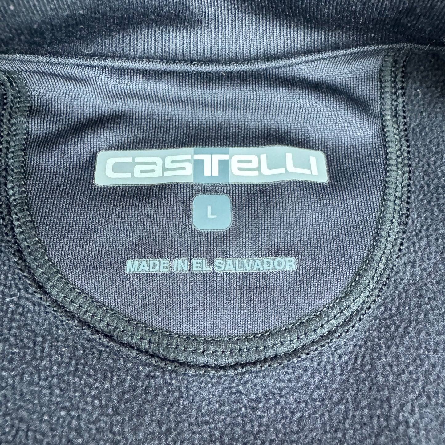 Castelli Black Men's Large Cycling Jacket w/Pockets