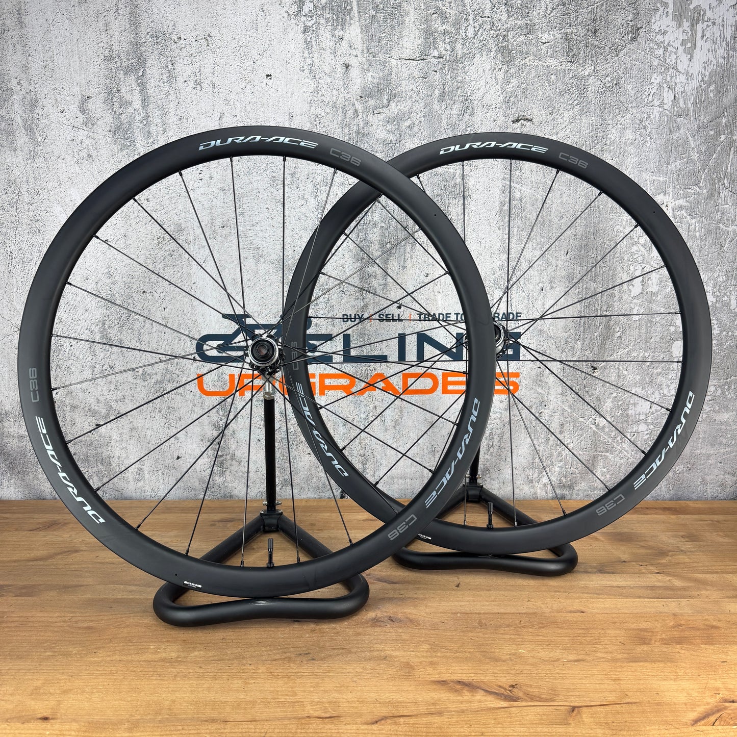 Low Mile! Shimano Dura-Ace WH-R9270 C36 Carbon Disc Tubeless Wheelset 1368g