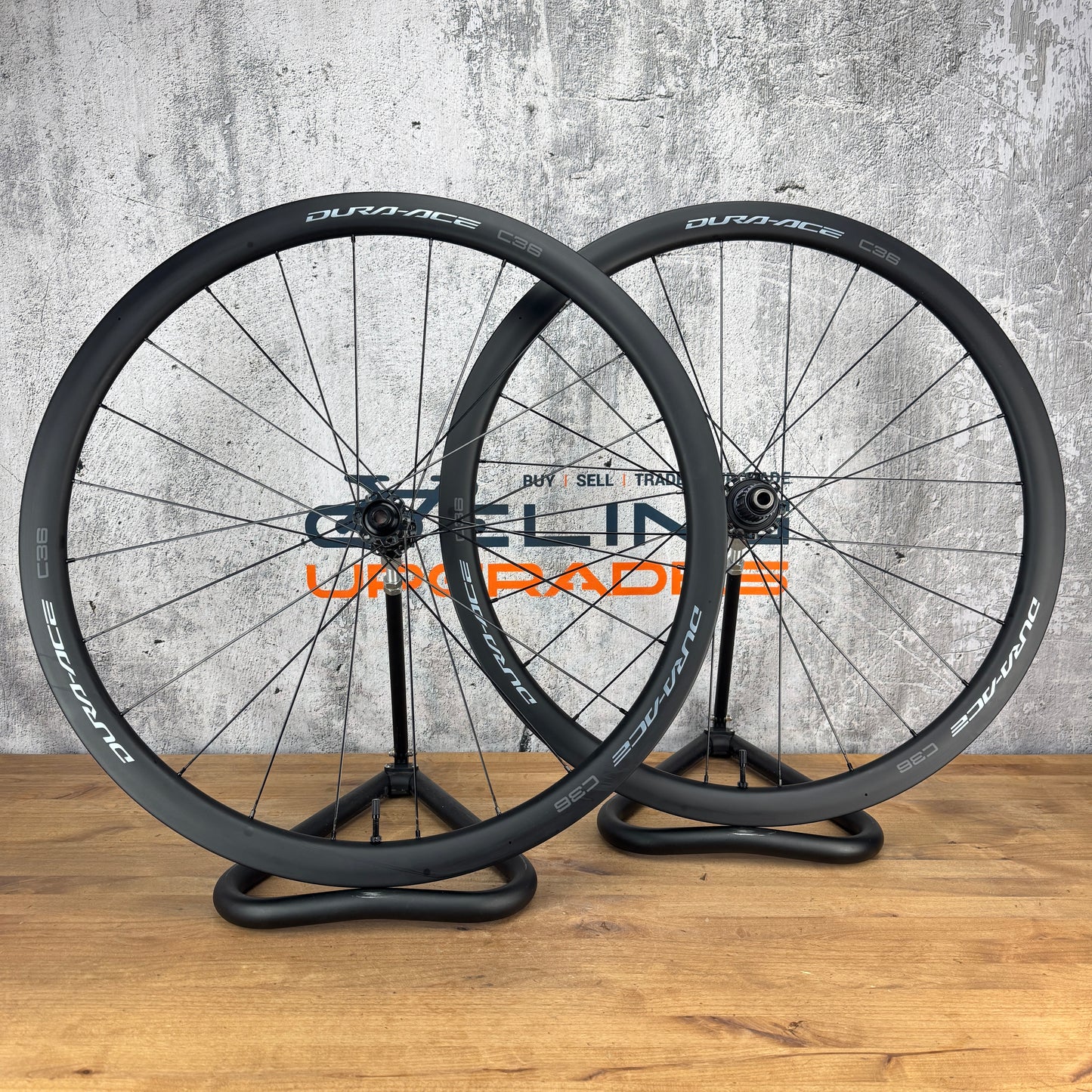 Low Mile! Shimano Dura-Ace WH-R9270 C36 Carbon Disc Tubeless Wheelset 1368g