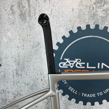 Low Mile! 2025 Enve Fray GT Silver 50cm Carbon Bike Frameset Module 700c 2474g
