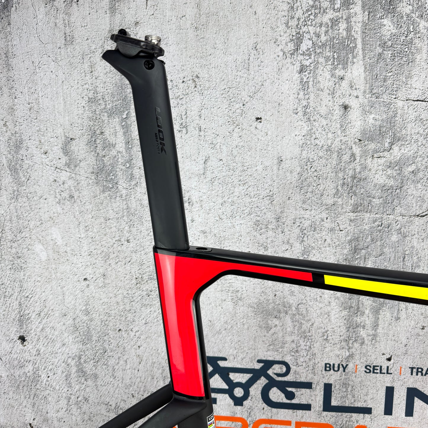 Low Mile! Look 795 Blade RS Iconic Mondrian XL Carbon Disc Brake Frameset 700c