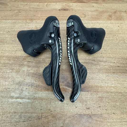 Low Mile! Campagnolo Record Carbon QS Quick Shift 10-Speed Rim Brake Shifters