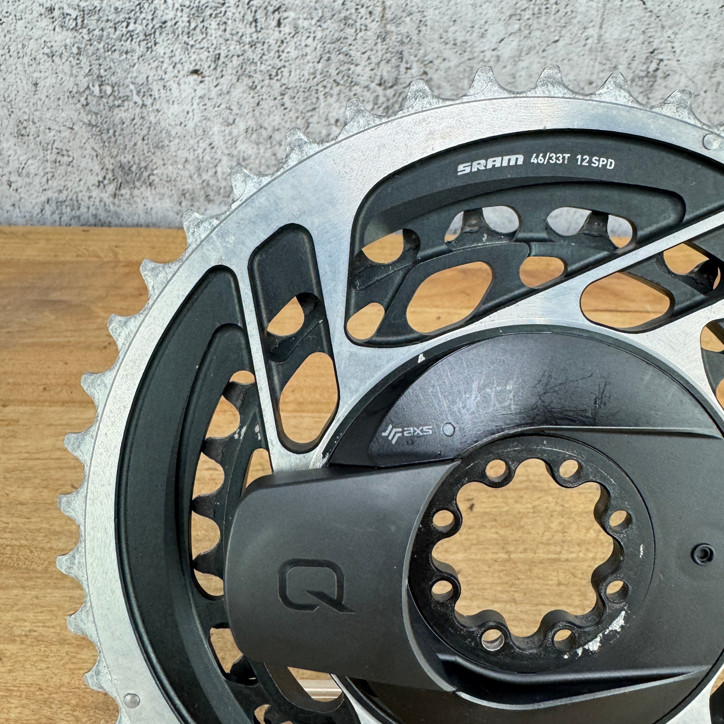 SRAM Red AXS D1 Quarq 46/33t 12-Speed 8-Bolt Power Meter Chainring