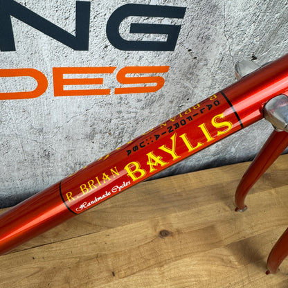 Circa 2006 Brian Baylis Special 56x56cm Rim Brake Lugged Steel Frameset 700c