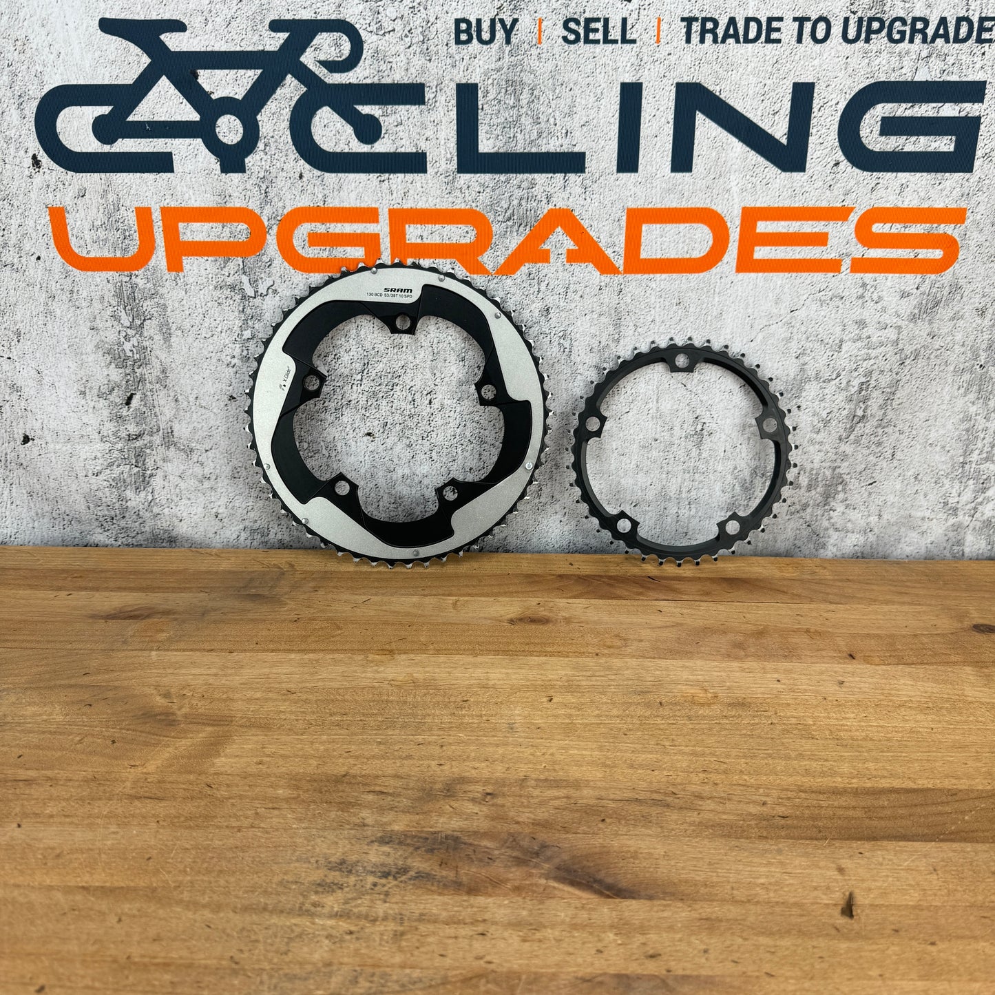 SRAM X-Glide 53/39t 130BCD 10-Speed 5-Bolt Bike Chainring Set 172g
