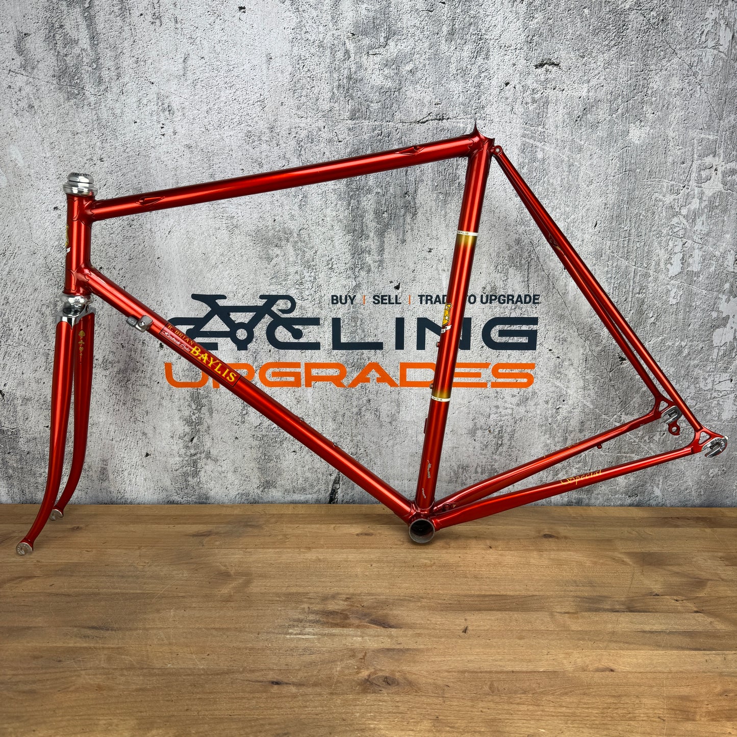 Circa 2006 Brian Baylis Special 56x56cm Rim Brake Lugged Steel Frameset 700c