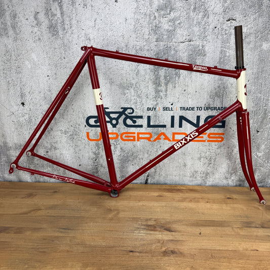 New! Bixxis Epopea Lugged Steel 56.5cm Rim Brake Frameset 700c 2787g