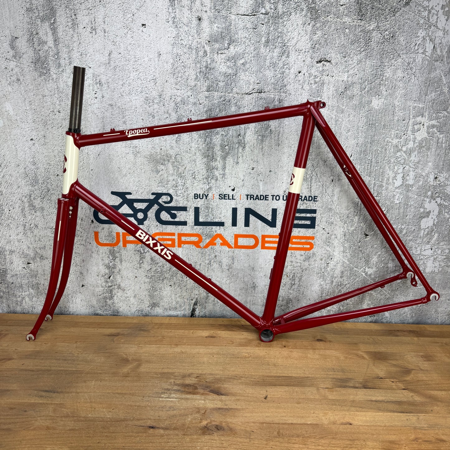 New! Bixxis Epopea Lugged Steel 56.5cm Rim Brake Frameset 700c 2787g