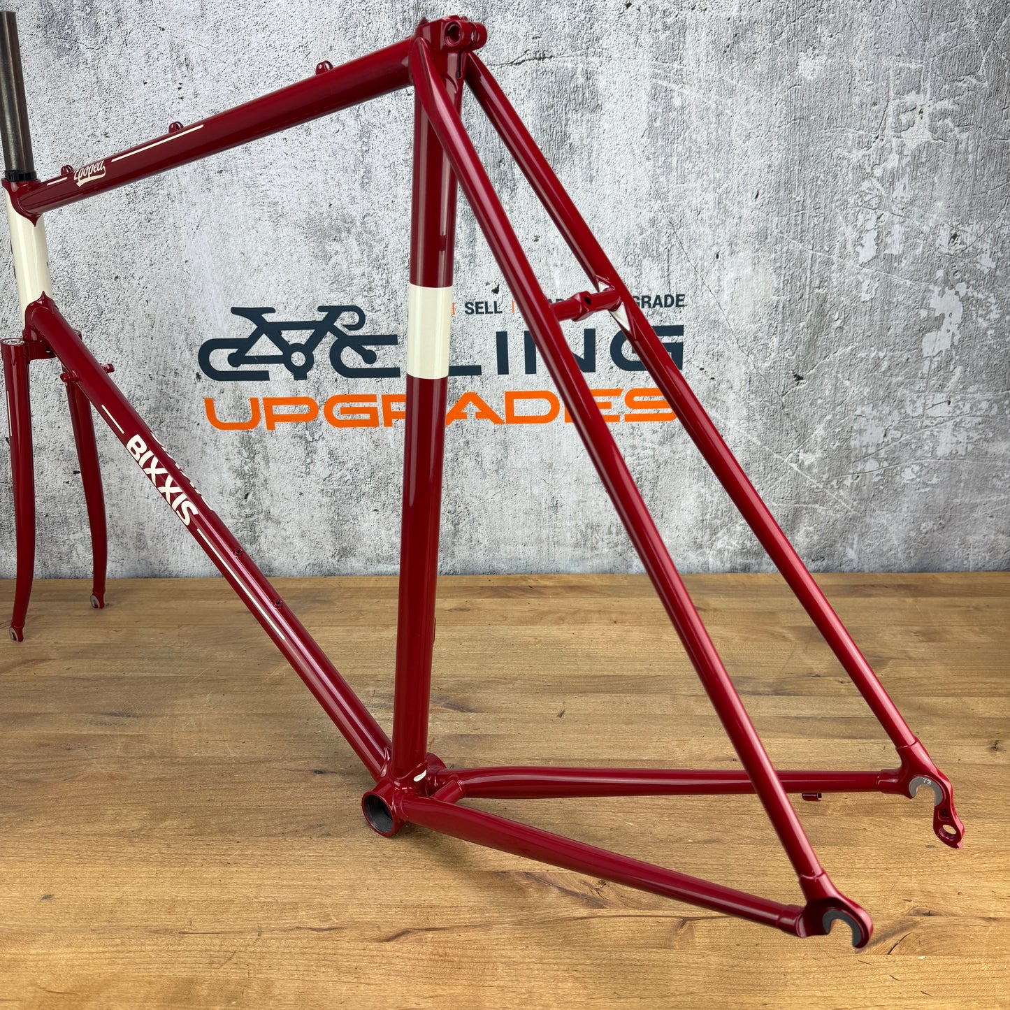New! Bixxis Epopea Lugged Steel 56.5cm Rim Brake Frameset 700c 2787g
