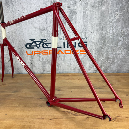 New! Bixxis Epopea Lugged Steel 56.5cm Rim Brake Frameset 700c 2787g