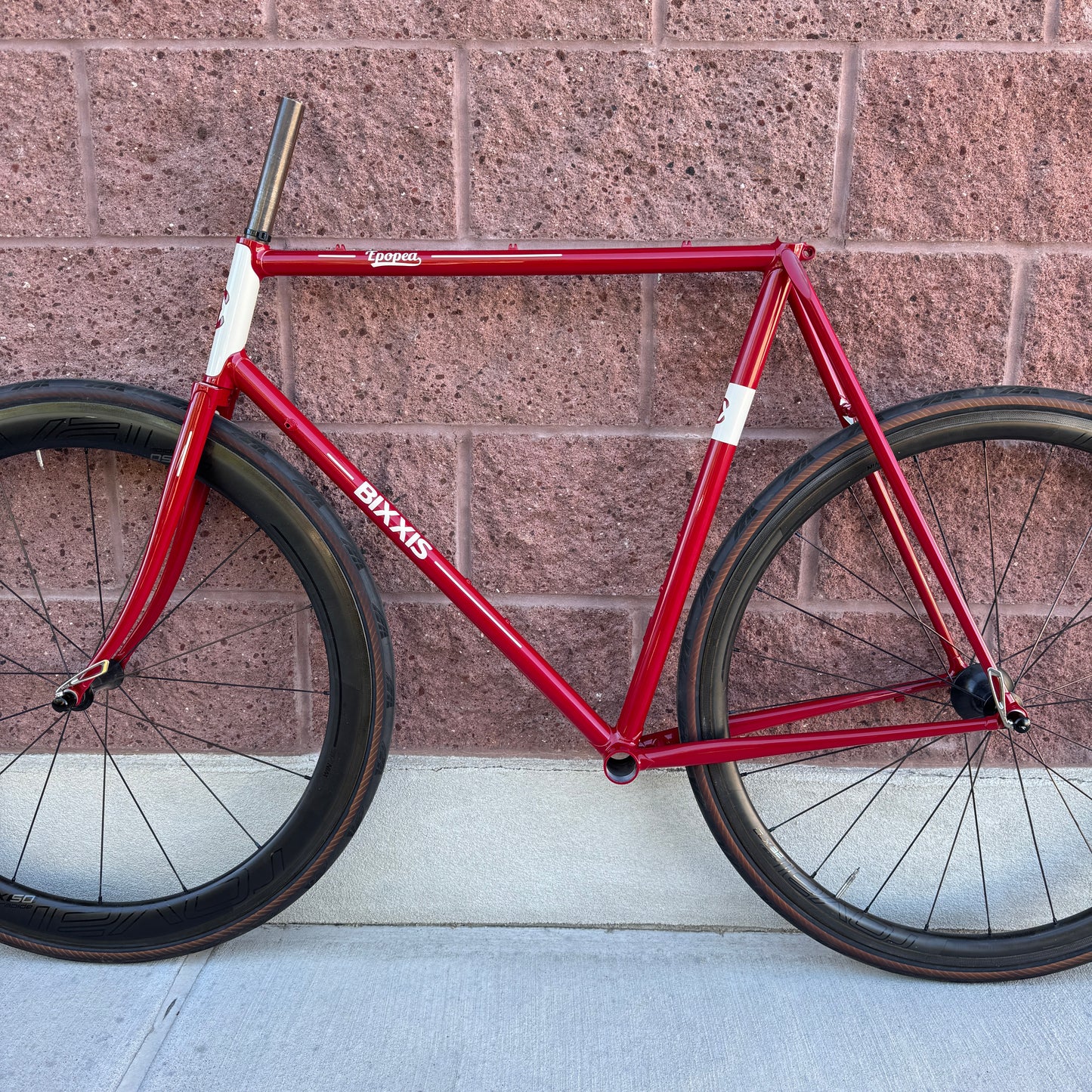 New! Bixxis Epopea Lugged Steel 56.5cm Rim Brake Frameset 700c 2787g