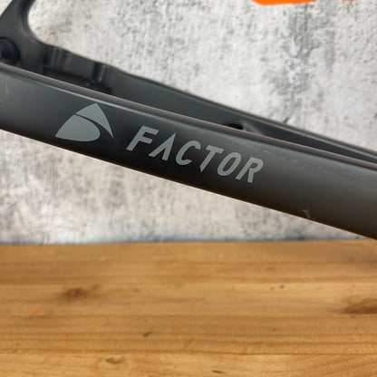 2018 Factor O2 54cm Carbon Disc Brake Road Bike Black Frameset 700c 1630g