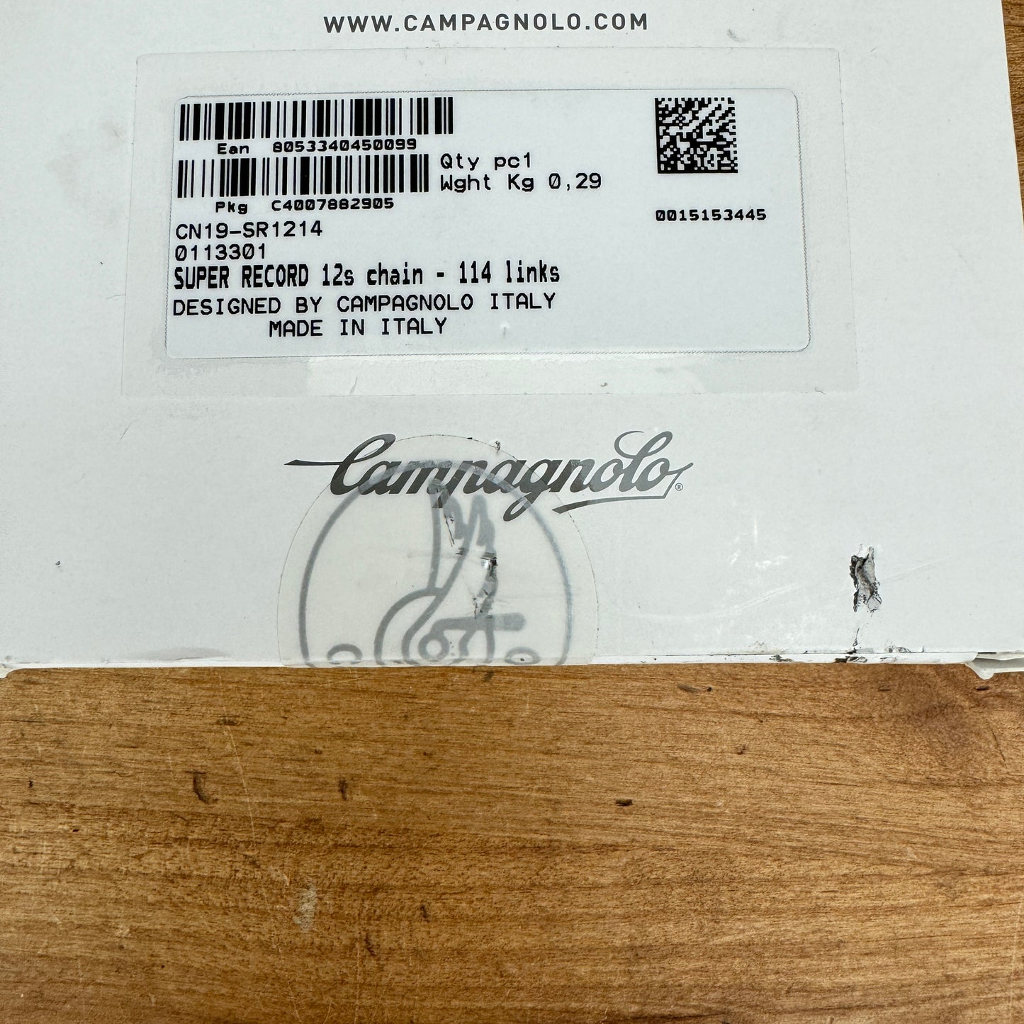 New! Campagnolo Super Record 12-Speed 114 Links Bike Chain