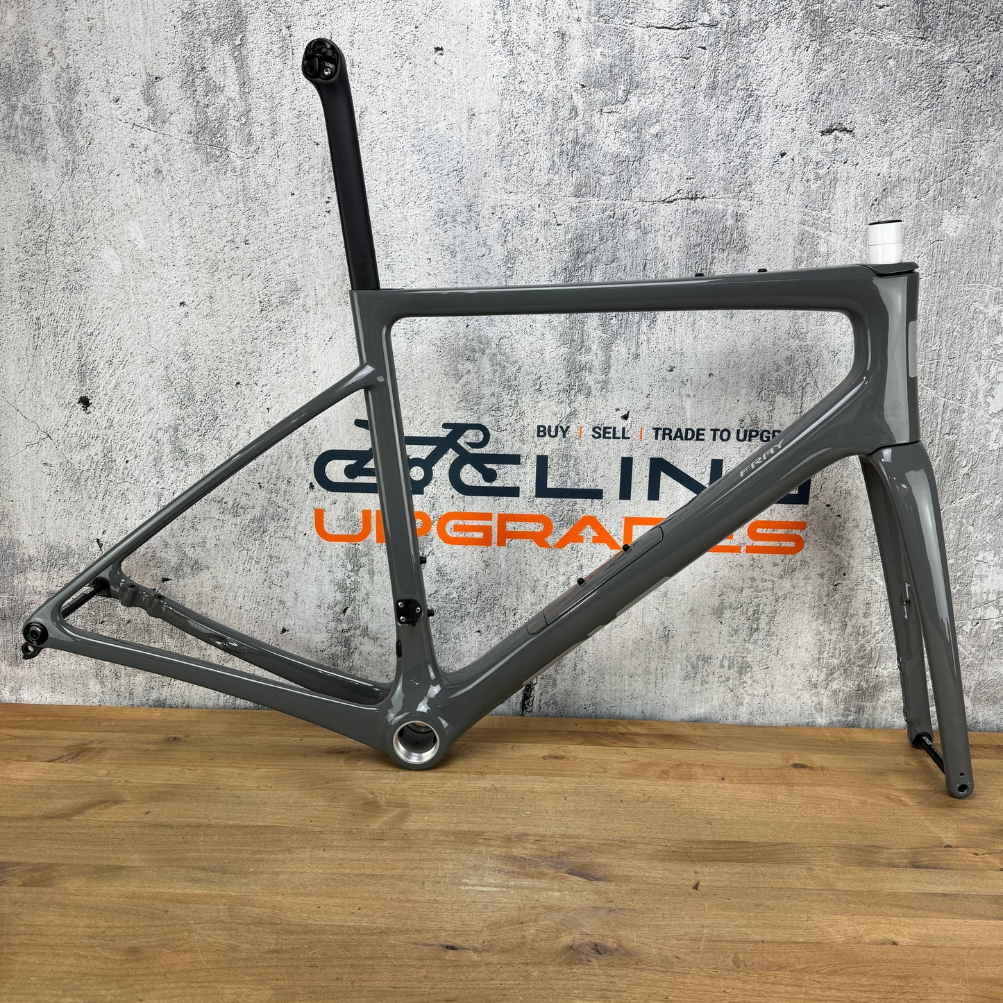 Low Mile! 2025 Enve Fray 56cm ASH Grey Carbon UDH Disc Brake Frameset 700c 2046g