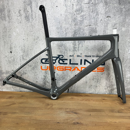 Low Mile! 2025 Enve Fray 56cm ASH Grey Carbon UDH Disc Brake Frameset 700c 2046g
