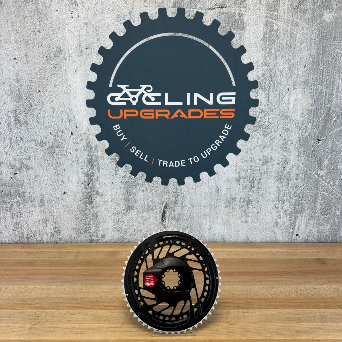 New! SRAM Red AXS E1 Quarq Power Meter 52/39t Black 12-Speed Chainring Set — photo 2 of 4