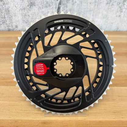 New! SRAM Red AXS E1 Quarq Power Meter 52/39t Black 12-Speed Chainring Set