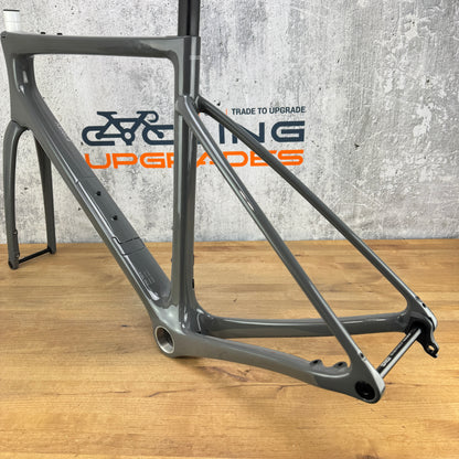 Low Mile! 2025 Enve Fray 56cm ASH Grey Carbon UDH Disc Brake Frameset 700c 2046g