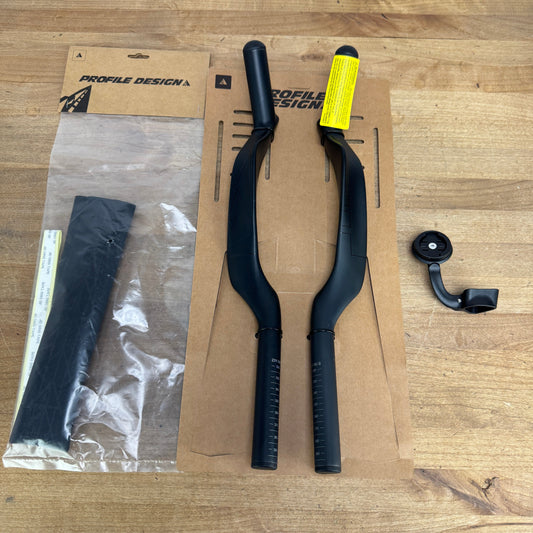 New! Profile Design 43 ASC Carbon Aerobar Extensions 400mm Handlebar MSRP $392