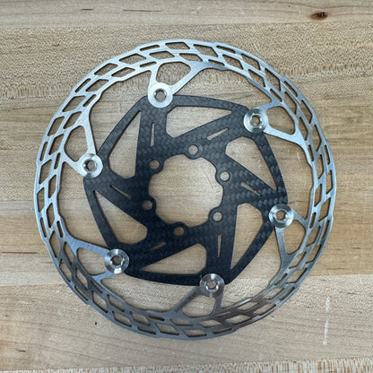 Low Mile! Carbon-Ti X-Rotor Steelcarbon 3 160/160mm Disc Brake Rotors 158g