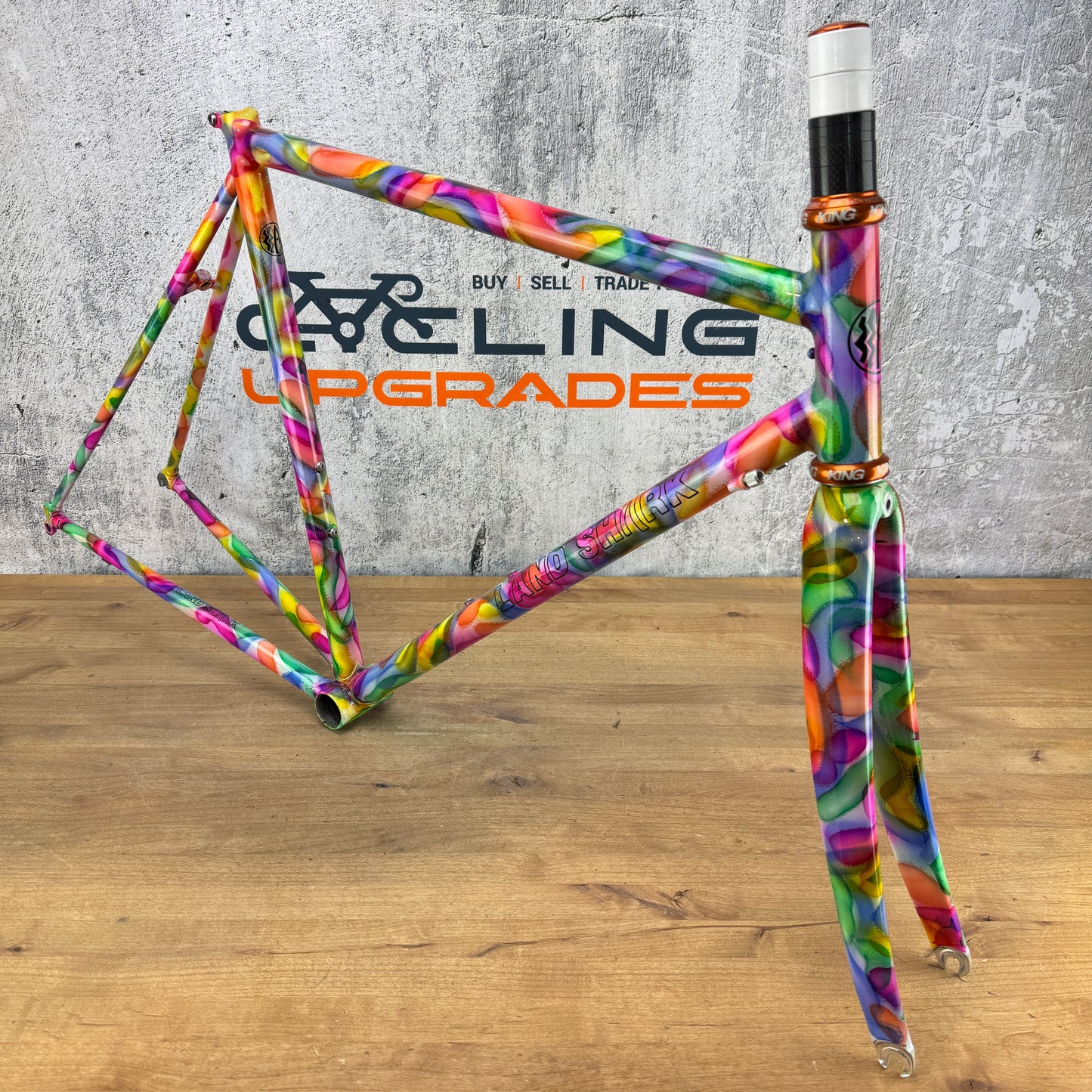 New! Land Shark 54cm Rim Brake Steel Frameset 700c Chris King 2415g