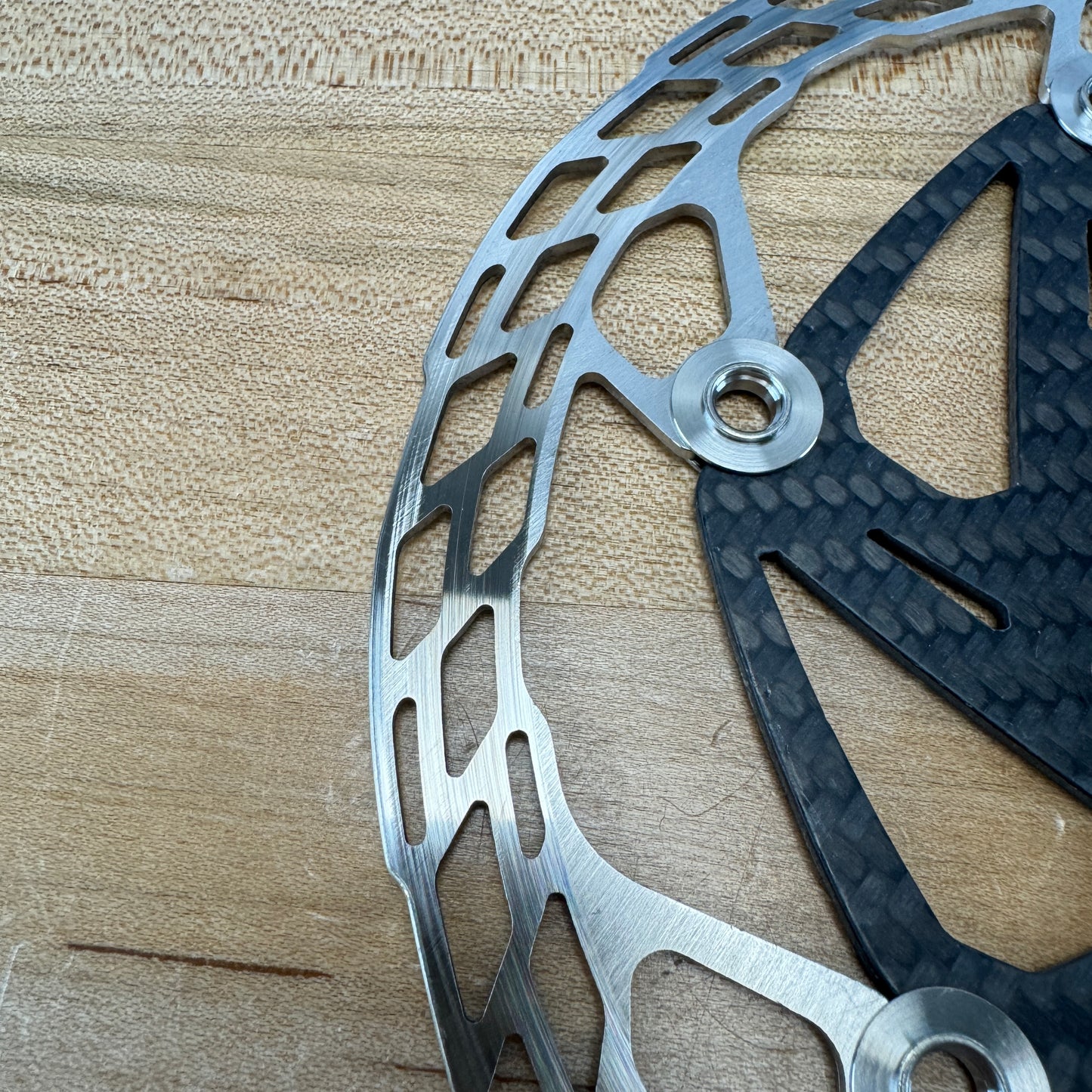Low Mile! Carbon-Ti X-Rotor Steelcarbon 3 160/160mm Disc Brake Rotors 158g