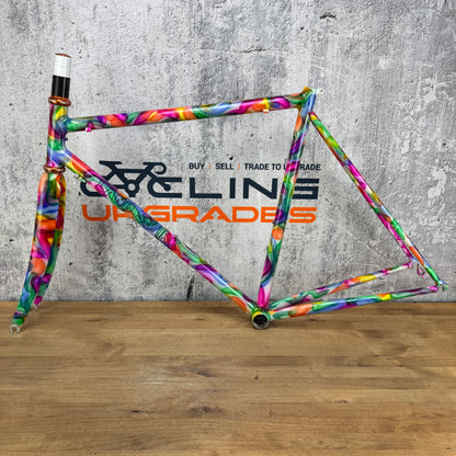 New! Land Shark 54cm Rim Brake Steel Frameset 700c Chris King 2415g