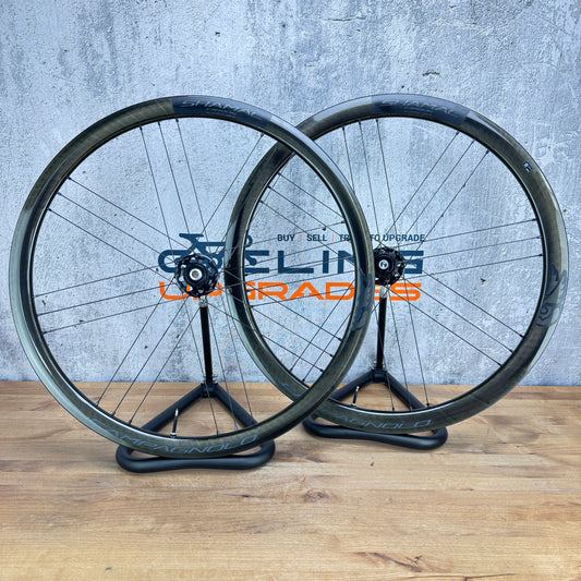 Mint! Campagnolo Shamal Carbon Tubeless 2-Way Fit Disc Wheelset 700c 1625g