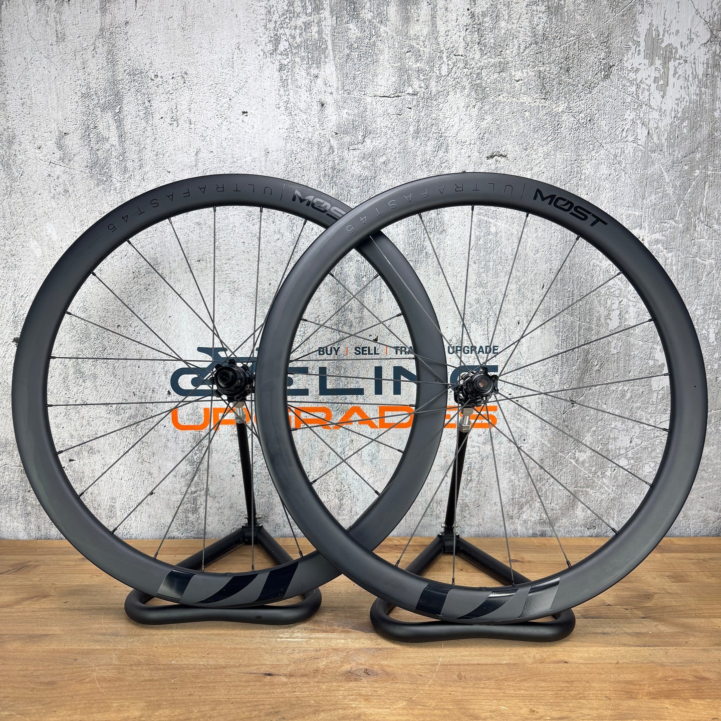 Light Use! Pinarello Most Ultrafast 45 Carbon Tubeless Disc Wheelset 700c 1548g