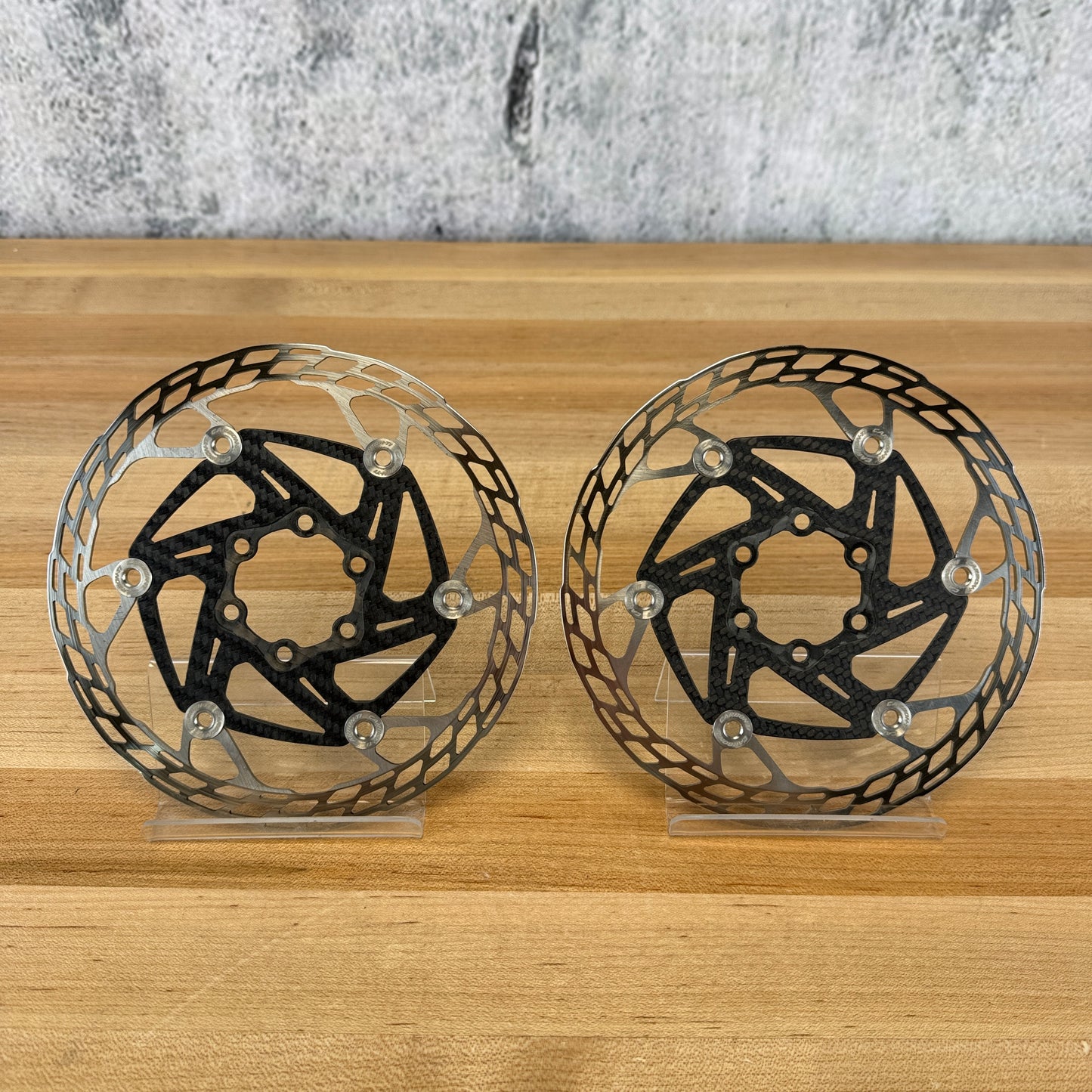 Low Mile! Carbon-Ti X-Rotor Steelcarbon 3 160/160mm Disc Brake Rotors 158g