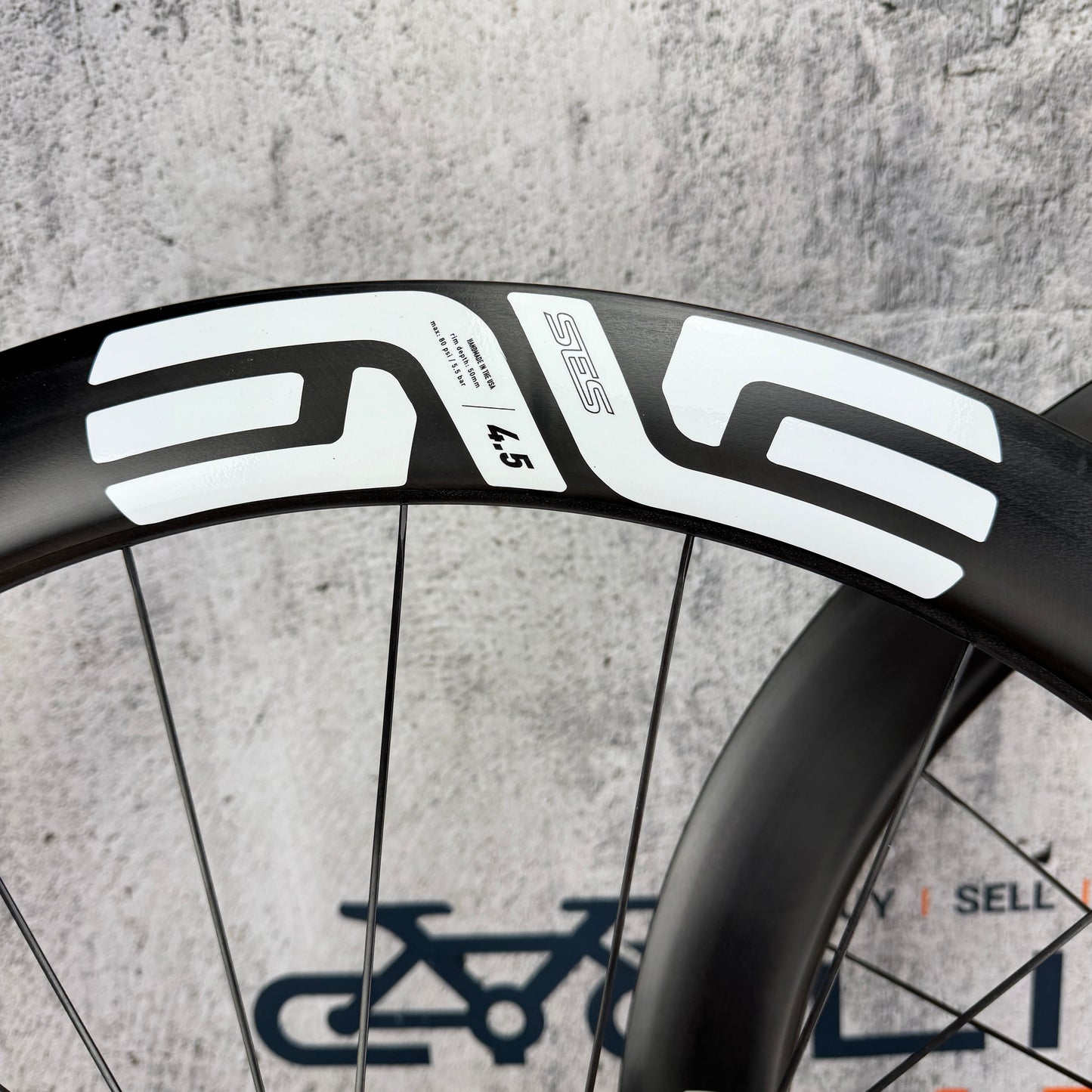 New! Enve SES 4.5 Innerdrive Carbon Tubeless Hookless Disc Wheelset 700c White Decals