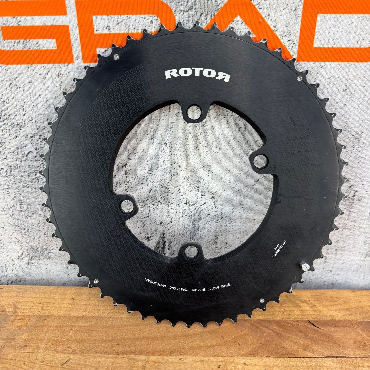 Rotor 58t 110 BCD 4-Bolt 11/12 Speed Round Single Outer Bike Chainring 188g