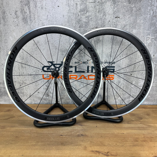 Low Mile! Bontrager Aeolus Comp 5 TLR Carbon Alloy Rim Brake Tubeless Wheelset 700c