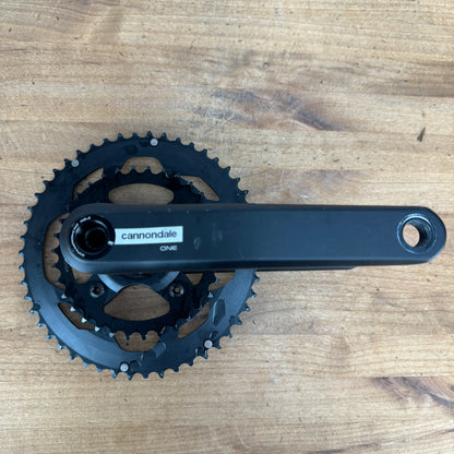 Low Mile! Cannondale One 172.5mm 50/34t Aluminum Crankset with Chainrings 813g