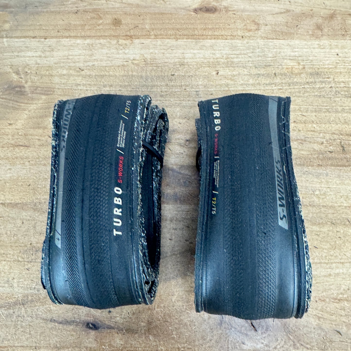 Light Use! Pair Specialized S-works Turbo T2/T5 700c x 28mm Tubeless Bike Tires