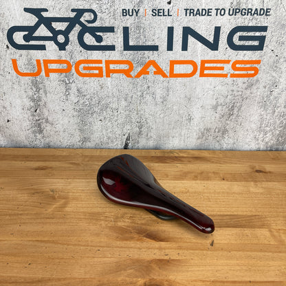 Beast Components Pure Red Gloss 7x9mm Carbon Rails Bicycle Saddle 100g