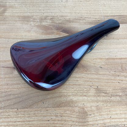 Beast Components Pure Red Gloss 7x9mm Carbon Rails Bicycle Saddle 100g