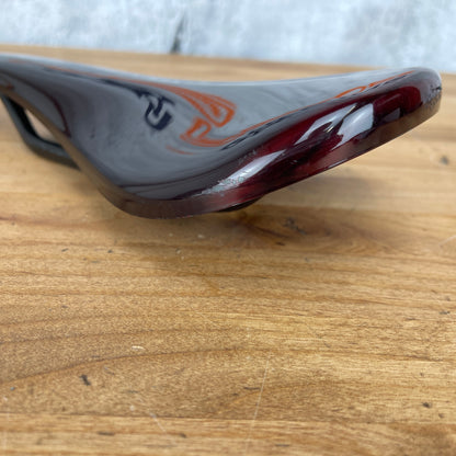 Beast Components Pure Red Gloss 7x9mm Carbon Rails Bicycle Saddle 100g
