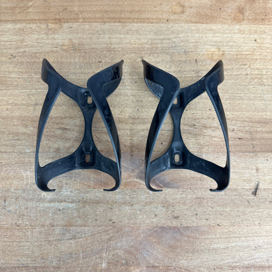 Pair Shimano Pro Carbon Bike Water Bottle Cages 44g