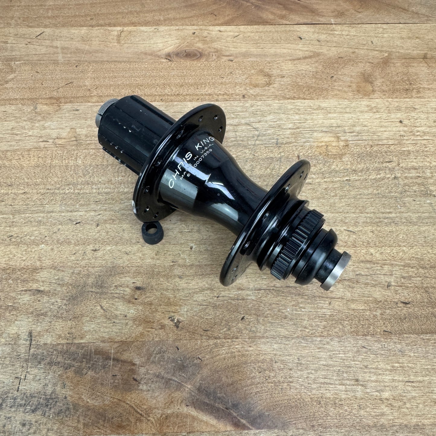 Light Use! Chris King Rear R45D Gloss Black 12mm x 148mm Disc Brake Hub 263g