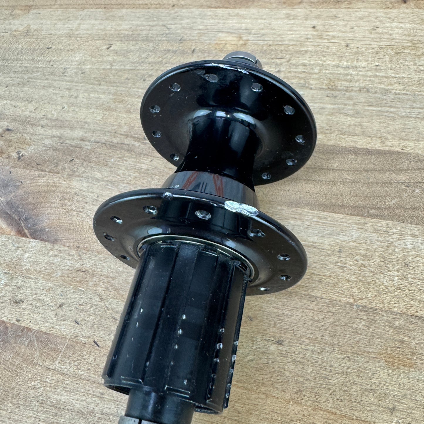 Light Use! Chris King Rear R45D Gloss Black 12mm x 148mm Disc Brake Hub 263g