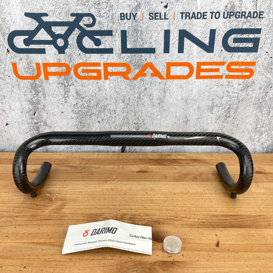New! Darimo Ellipse 3K Gloss 42cm 31.8mm Carbon Bike Handlebar 170g for 200lb