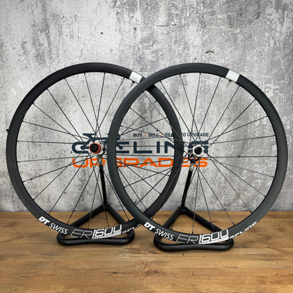 Low Mile! DT Swiss ER 1600 Spline Dt 350 Disc Alloy Bike Wheelset 700c 1825g