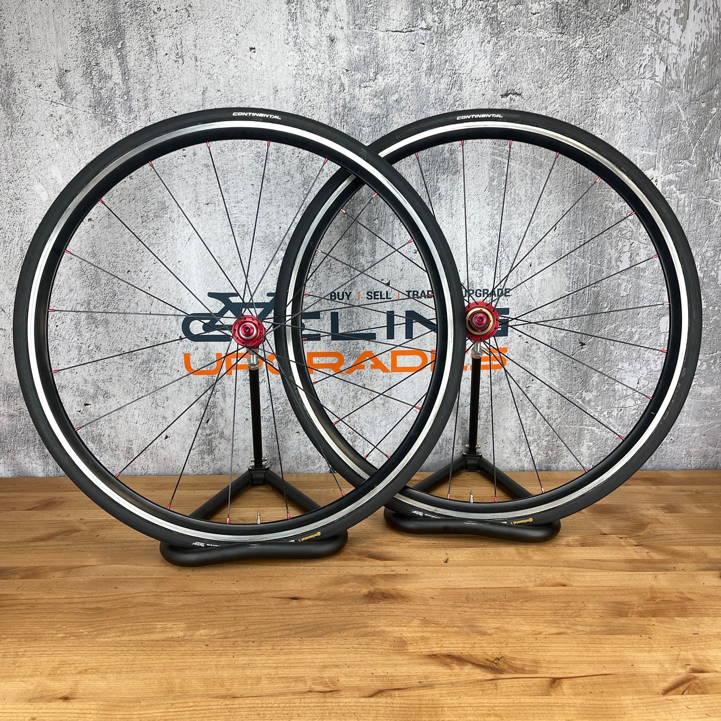 Nobium Alloy Tubular Wheelset 700c Rim Brake Tune Mig70 Mag180 Hubs Sapim CX-Ray