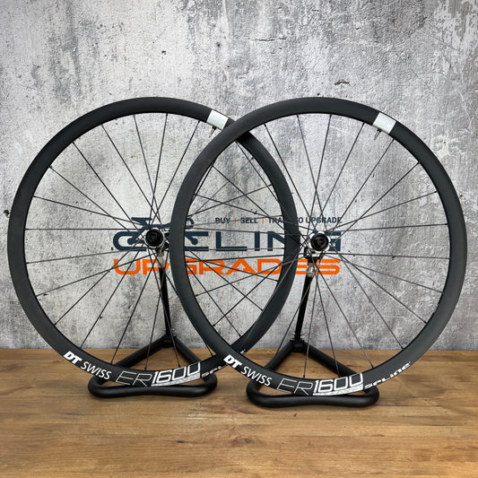 Low Mile! DT Swiss ER 1600 Spline Dt 350 Disc Alloy Bike Wheelset 700c 1825g